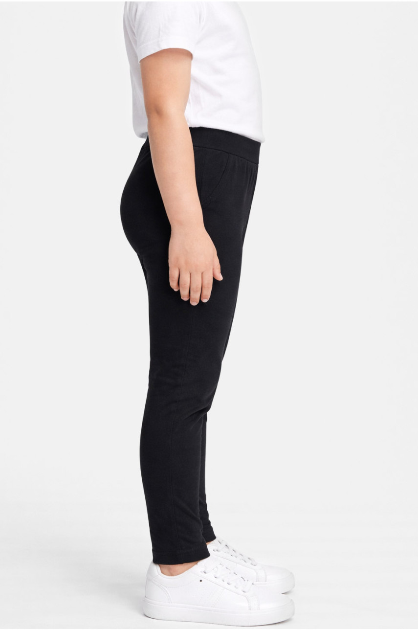 Лосины детские для девочки черного  цвета 436-5 212045