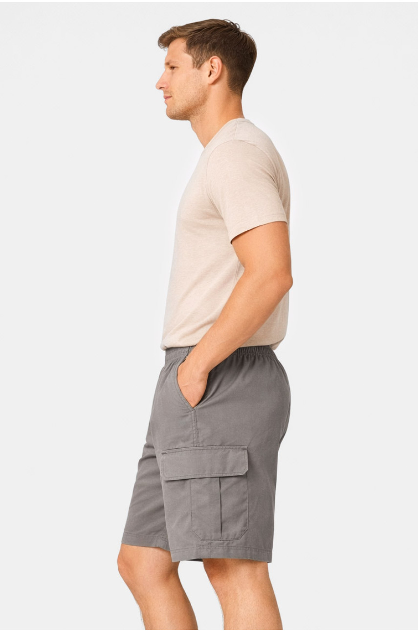 Шорти чоловічі однотонні сірого кольору 2101 212046