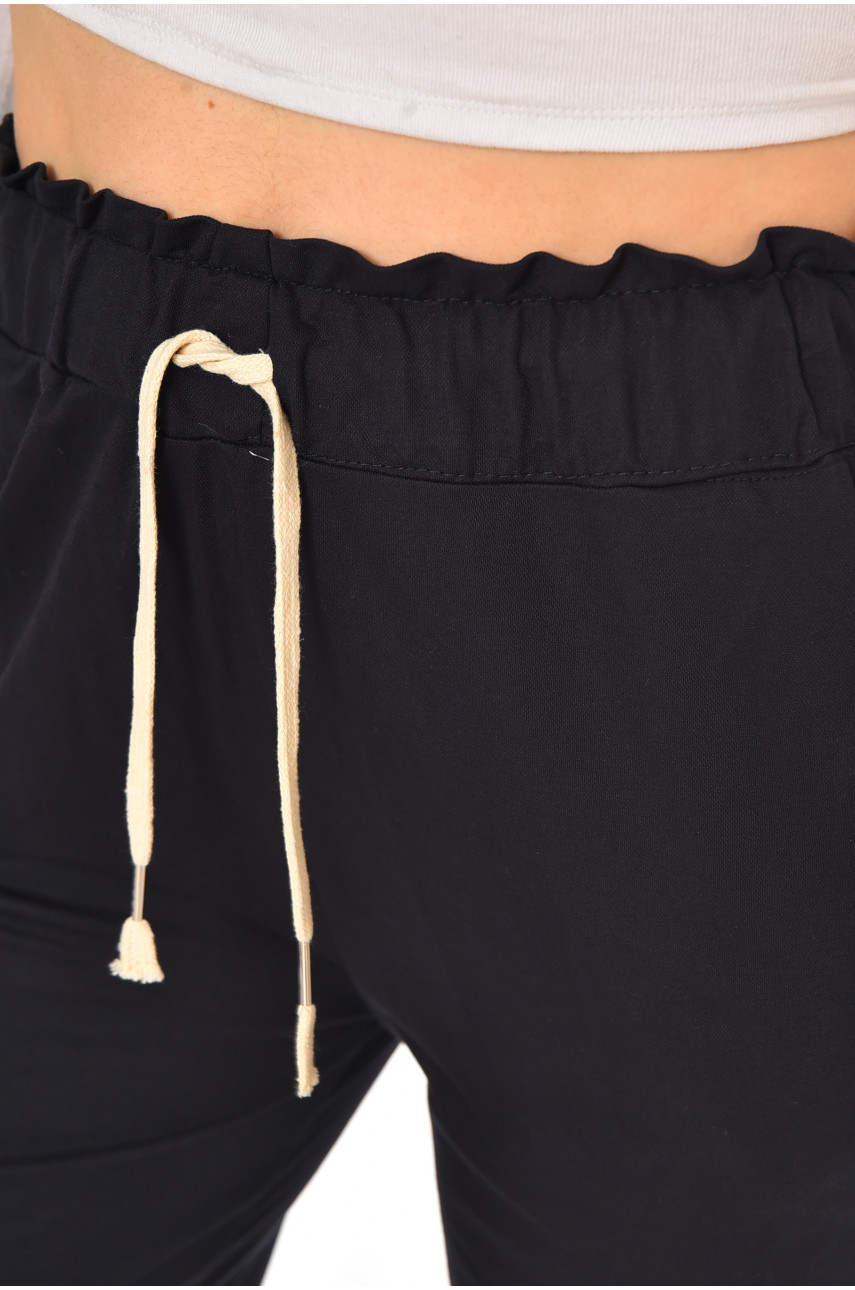 Бриджі жіночі однотонні чорного кольору 780-3 212060