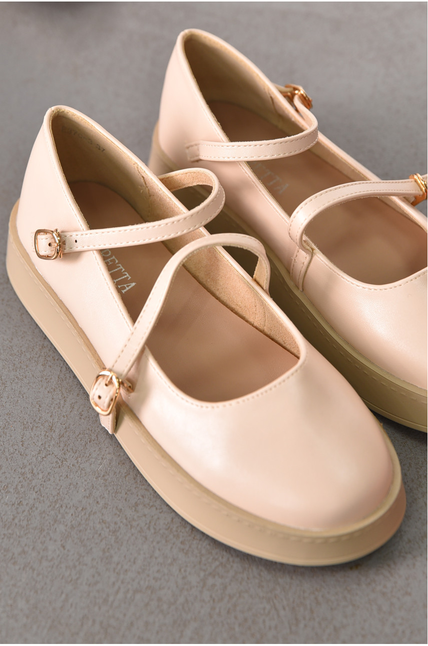 Лоферы женские светло-бежевого цвета Е370-3 212069 Лоферы женские светло-бежевого цвета Е370-3 212069