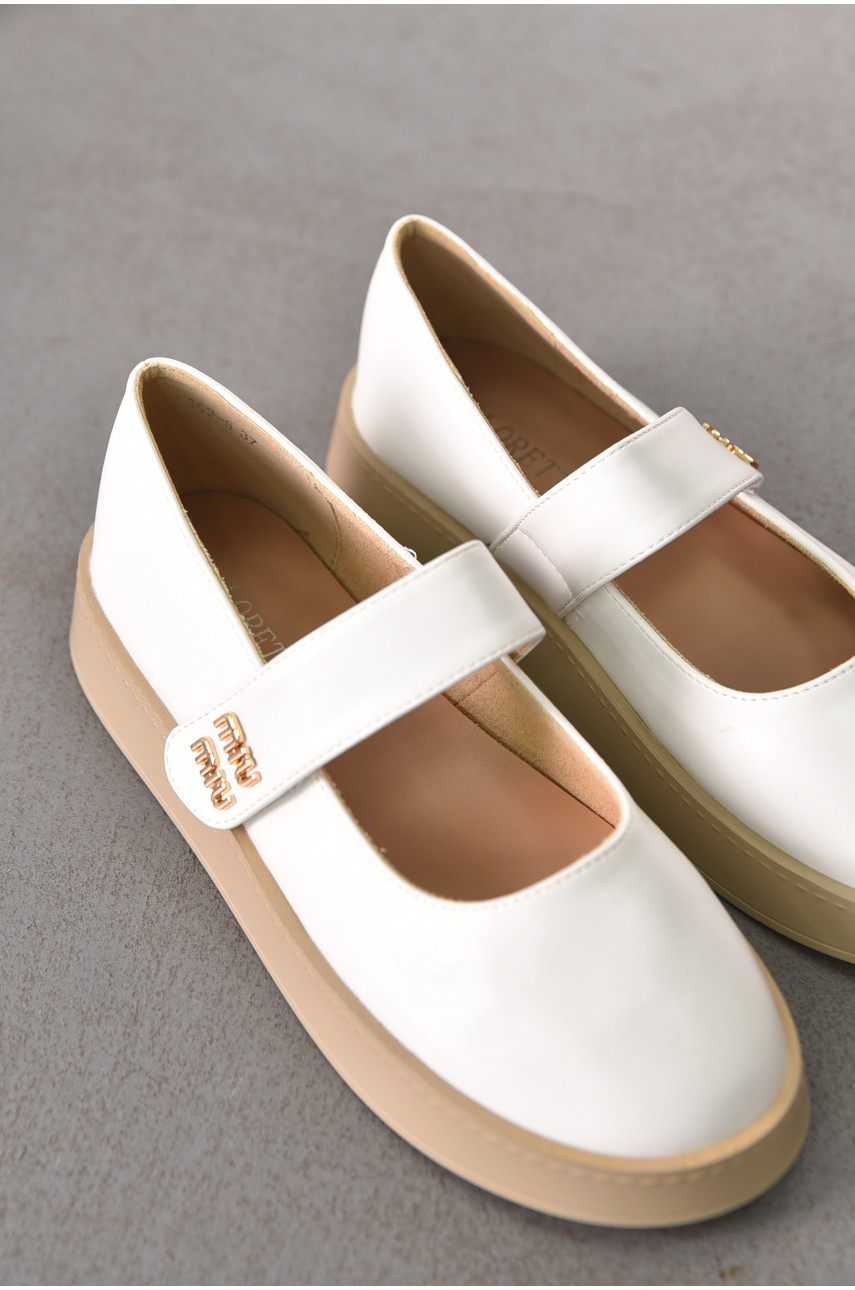 Лоферы женские белого цвета Е369-6 212071 Лоферы женские белого цвета Е369-6 212071