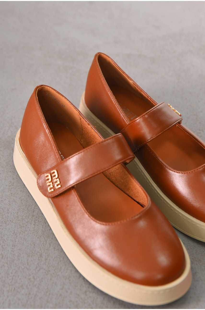 Лоферы женские коричневого цвета Е369-3 212072