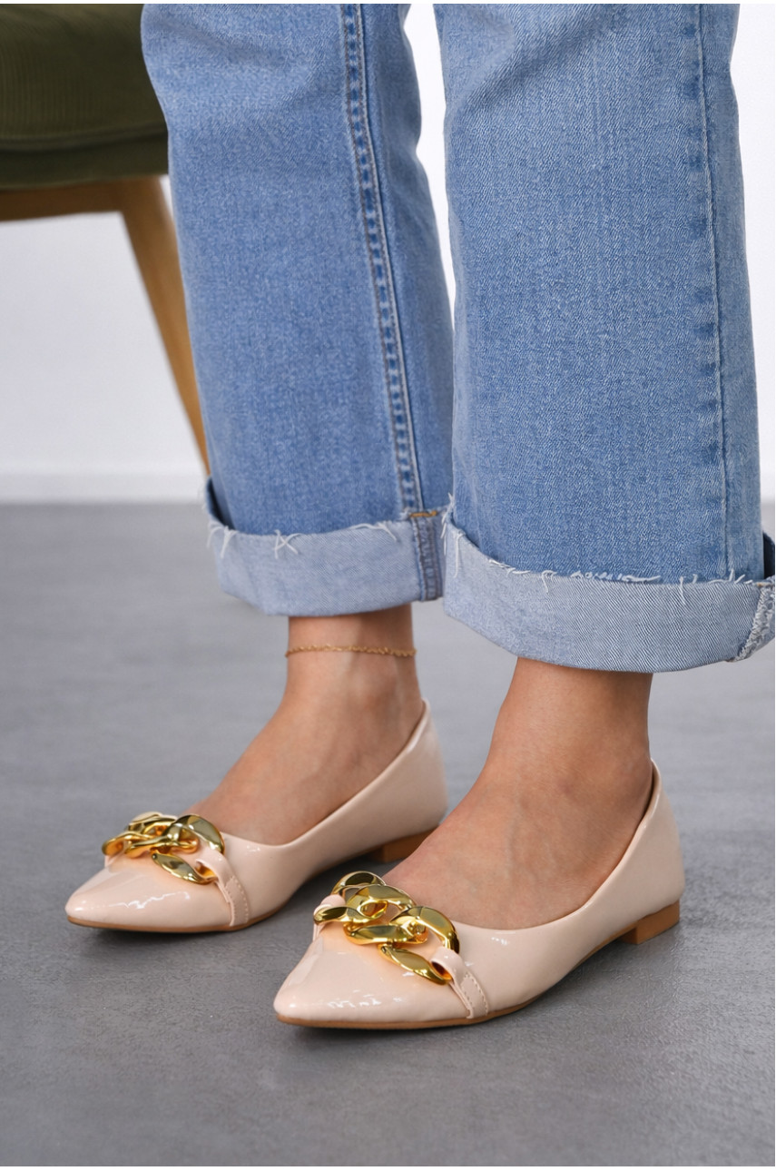 Балетки женские бежевого цвета 5601-9 212084