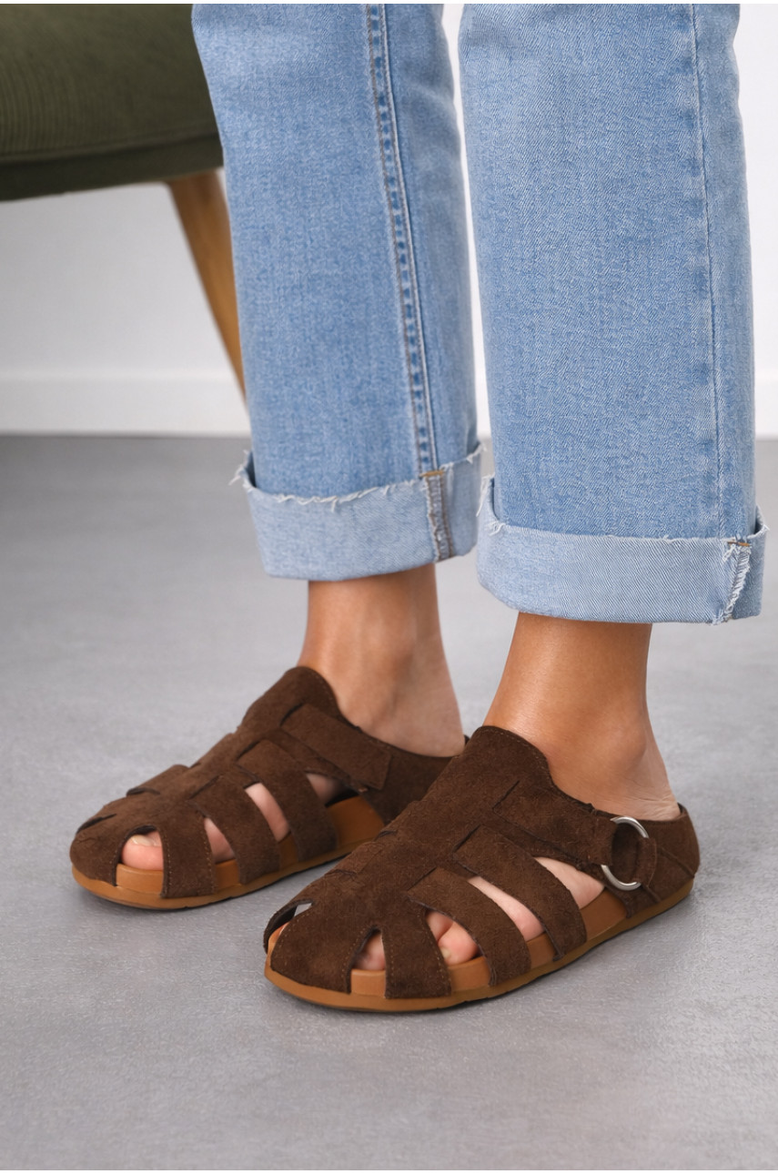 Мюли женские коричнивого цвета N80-5 212089