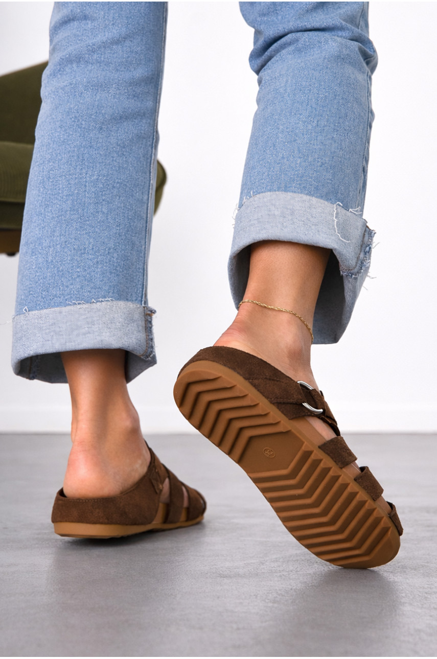 Мюли женские коричнивого цвета N80-5 212089