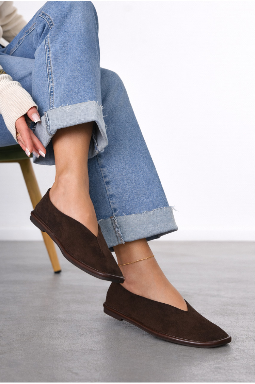 Мокасины женские коричнивого цвета 6927-12 212096