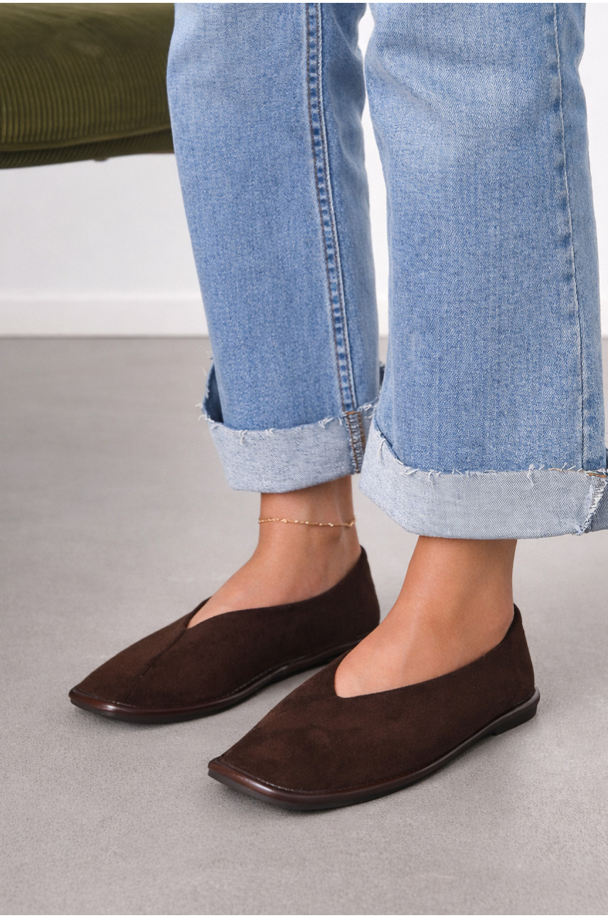 Мокасины женские коричнивого цвета 6927-12 212096