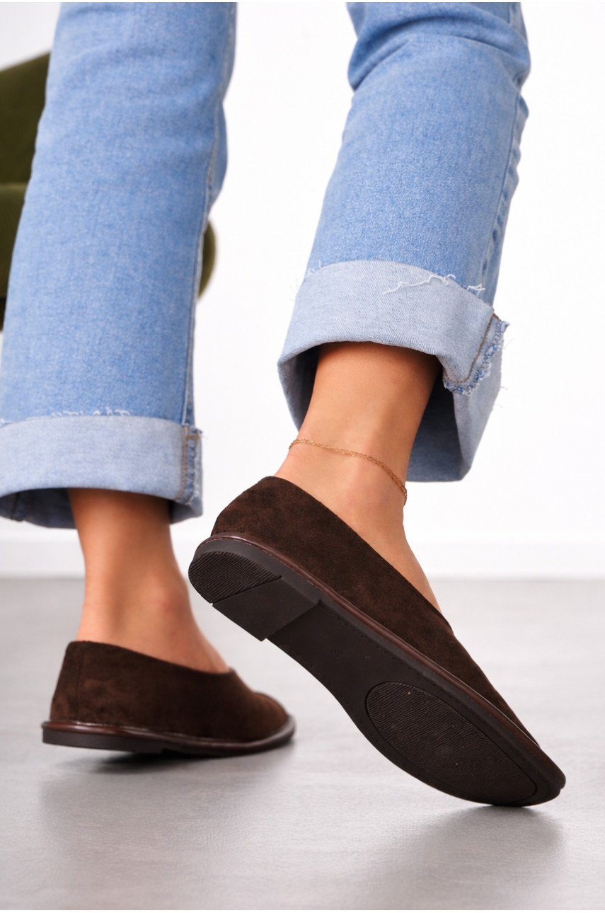 Мокасины женские коричнивого цвета 6927-12 212096