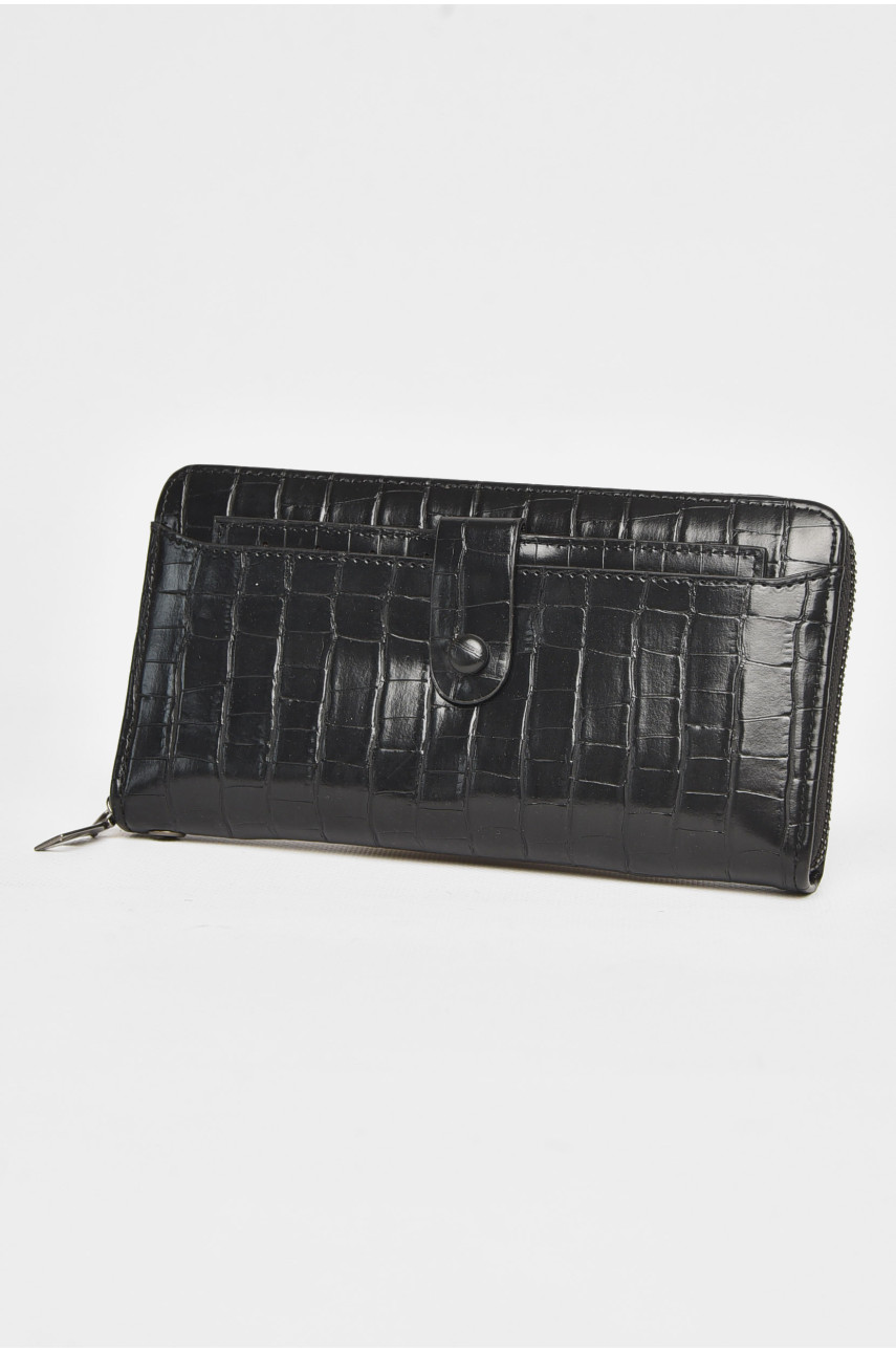 Гаманець чоловічий з екошкіри чорного кольору 9043 212101