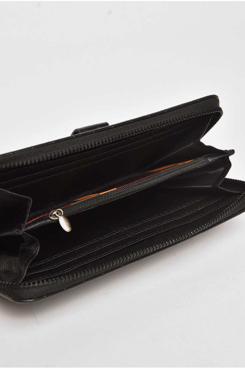 Кошелек мужской из экокожи черного цвета 9043 212101