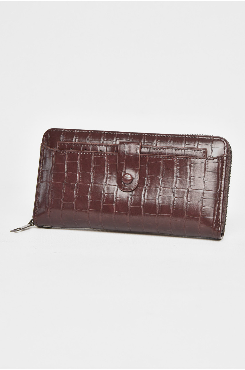 Гаманець чоловічий з екошкіри темно-коричневого кольору 9043 212102