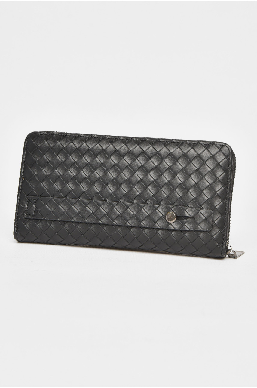 Гаманець чоловічий з екошкіри чорного кольору 1125-5 212103