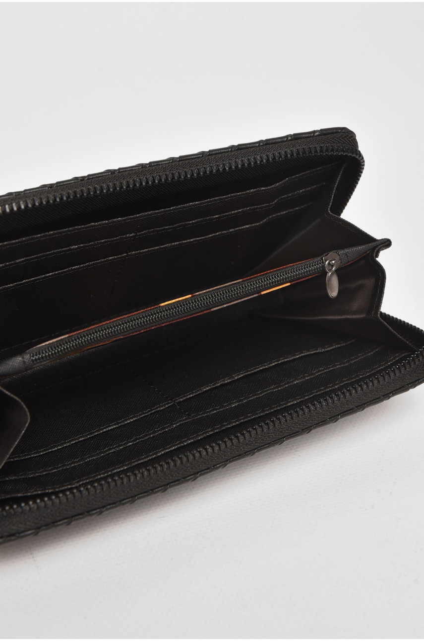 Кошелек мужской из экокожи черного цвета 1125-5 212103