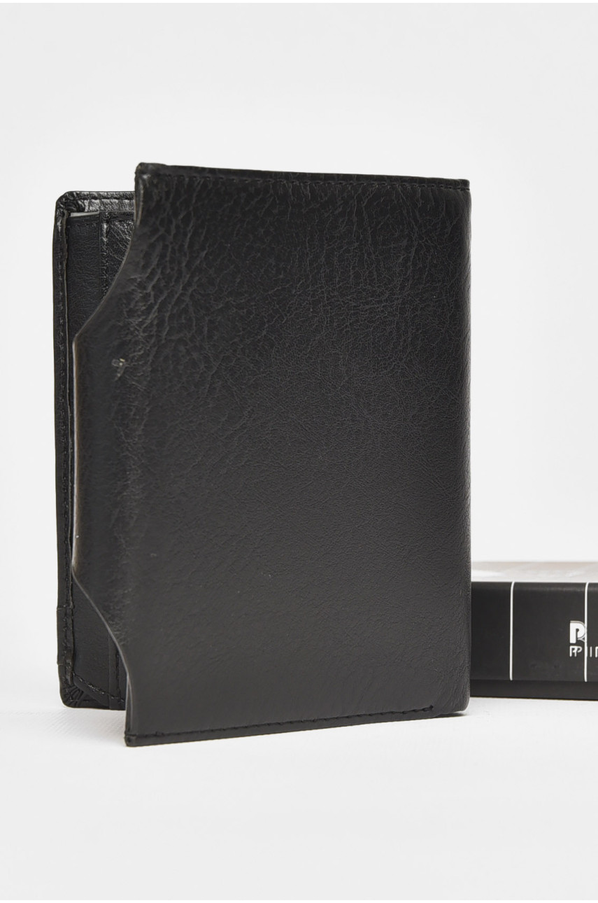 Кошелек мужской из экокожи черного цвета 302 212109