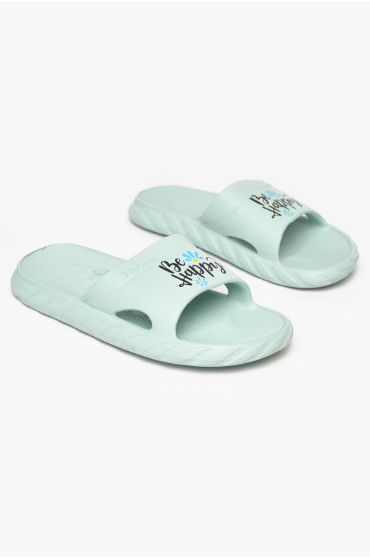 Шлепки пена женские мятного цвета DS68 212111