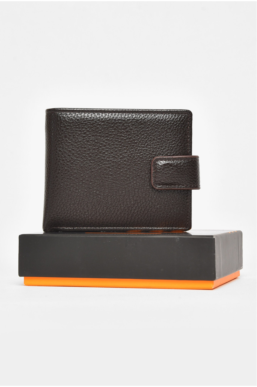 Гаманець чоловічий із екошкіри коричневого кольору 209-1 212113