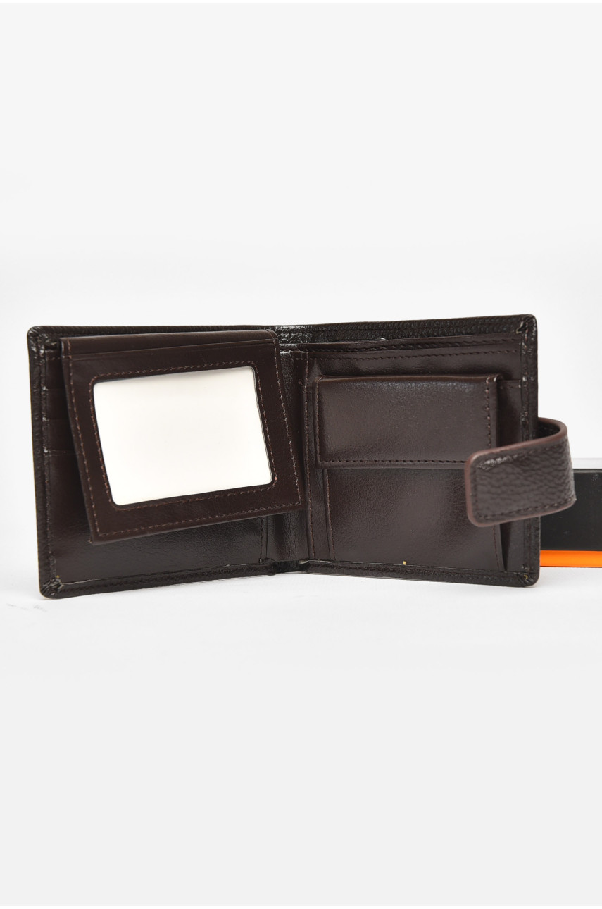 Гаманець чоловічий із екошкіри коричневого кольору 209-1 212113