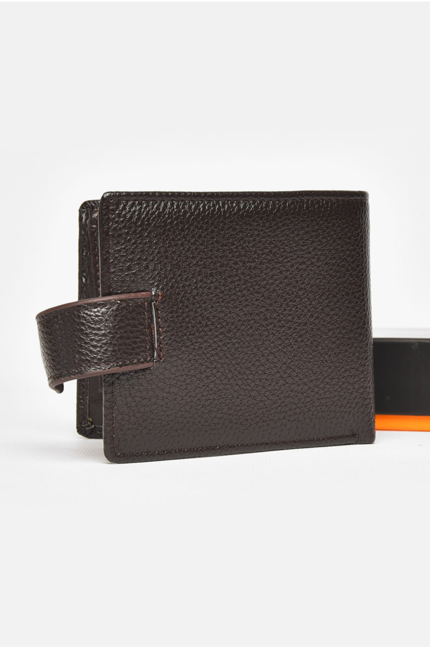 Гаманець чоловічий із екошкіри коричневого кольору 209-1 212113