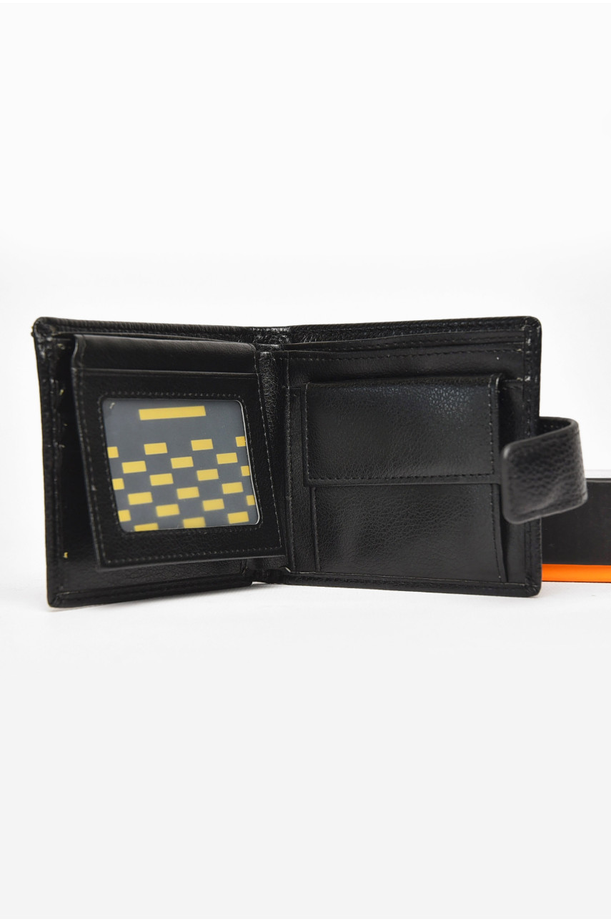 Гаманець чоловічий із екошкіри чорного кольору 209-1 212114