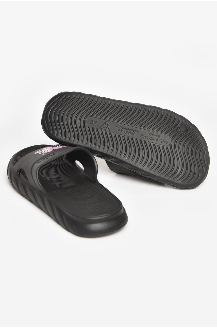 Шлепки пена женские черного цвета DS68 212115