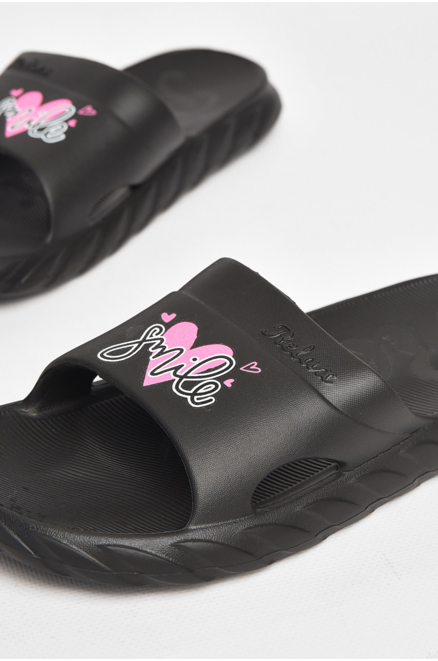 Шлепки пена женские черного цвета DS68 212115