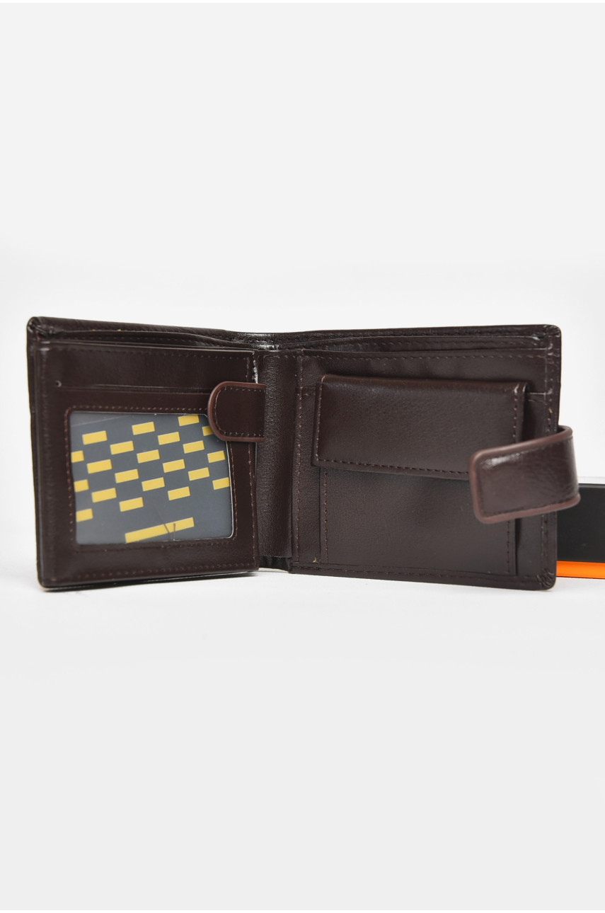 Гаманець чоловічий із екошкіри коричневого кольору 538-3 212116