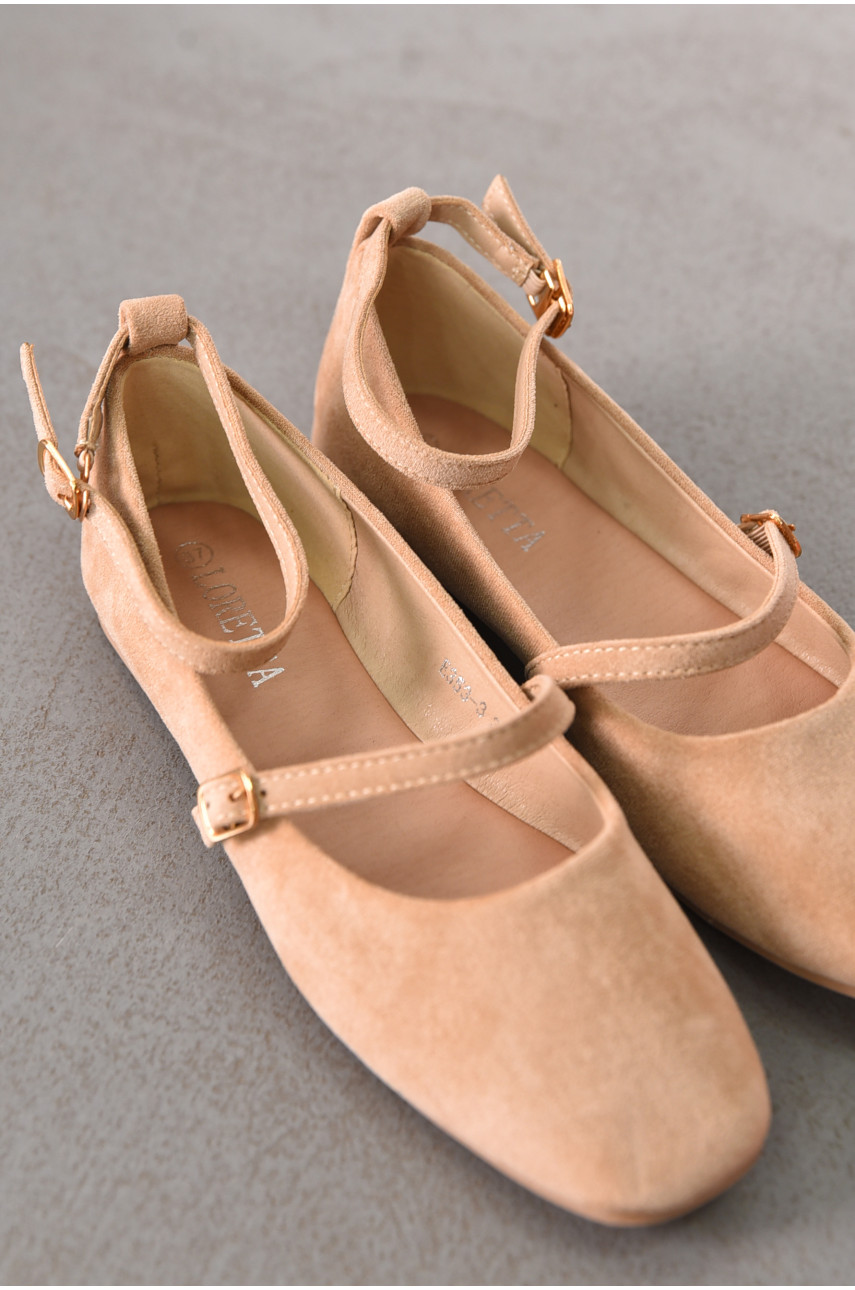 Балетки женские светло-бежевого цвета Е353-3 212133