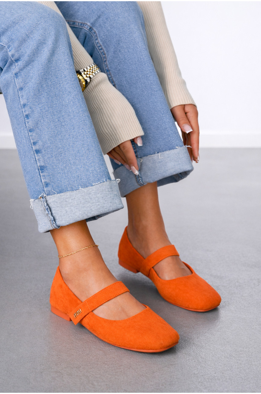 Балетки женские оранжевого цвета Е355-12 212137