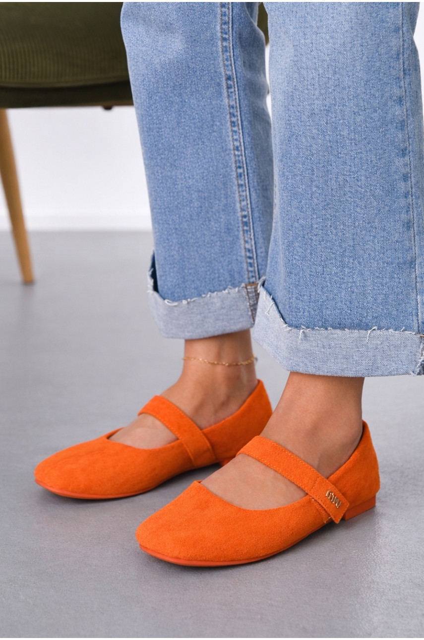 Балетки женские оранжевого цвета Е355-12 212137