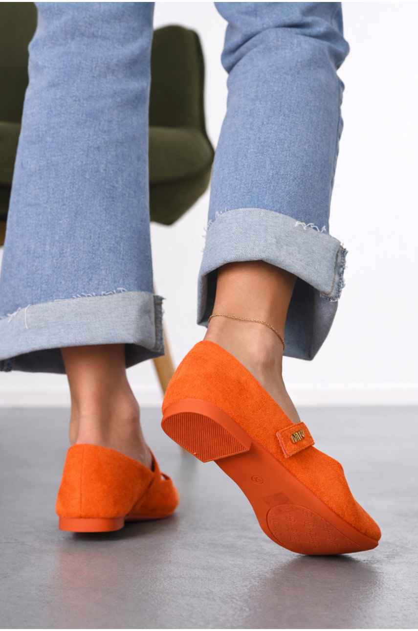 Балетки женские оранжевого цвета Е355-12 212137 Балетки женские оранжевого цвета Е355-12 212137