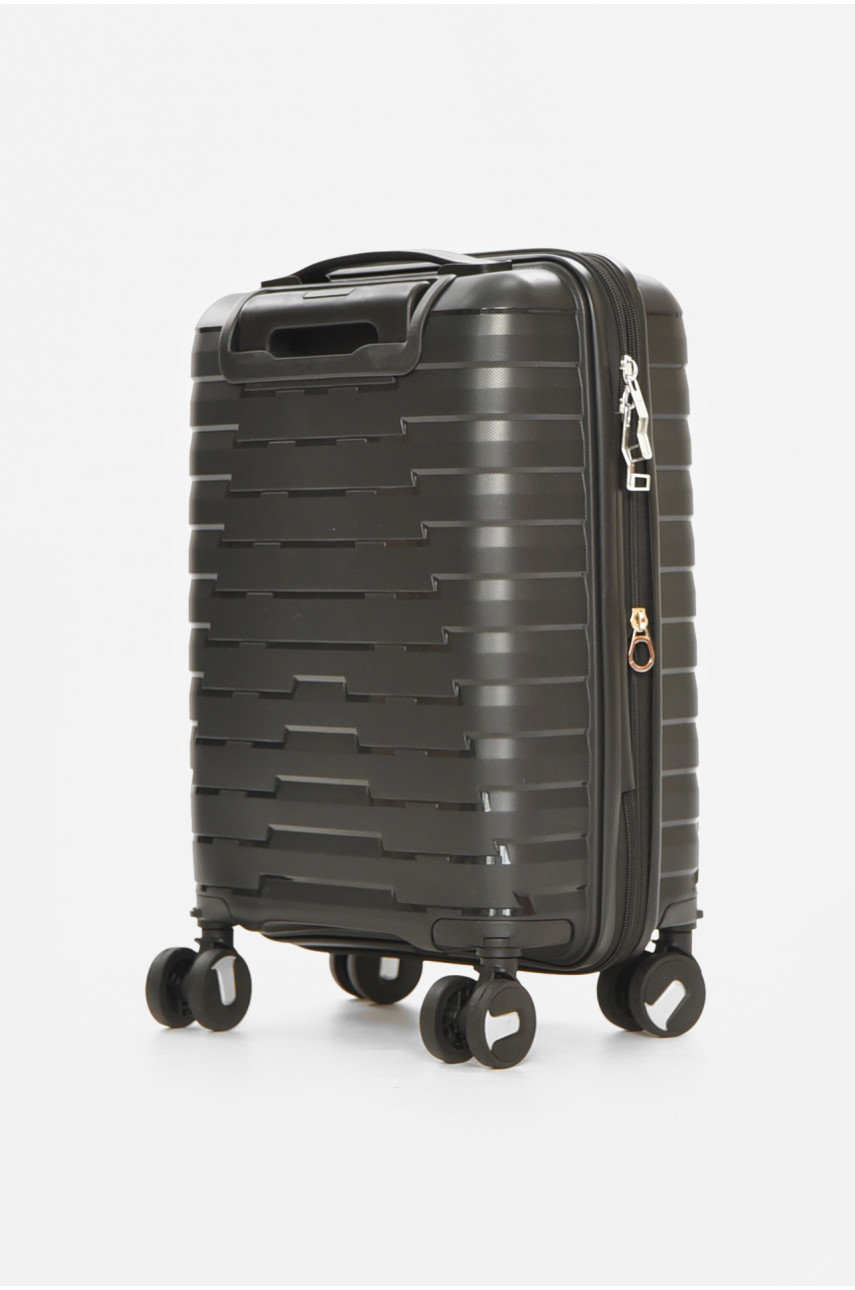 Чемодан дорожный на 4 колесах черного цвета 23л 212152