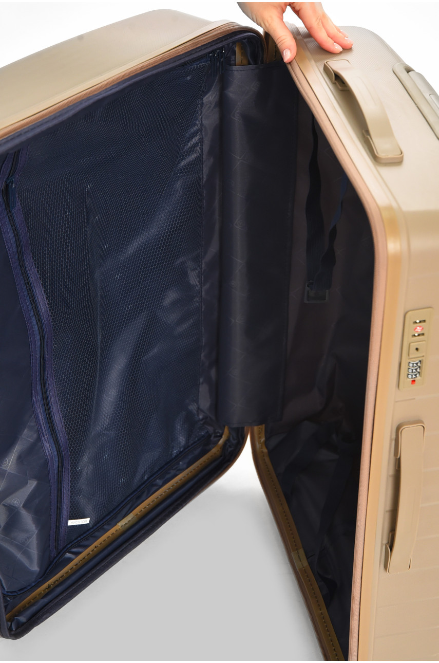 Чемодан дорожный на 4 колесах бежевого цвета 92л 212153