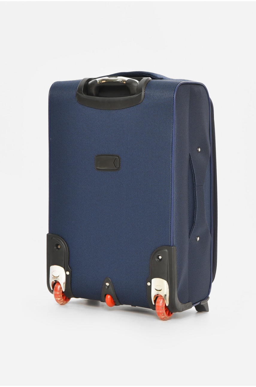 Чемодан дорожный на 2 колесах темно-синего цвета 60л 212158