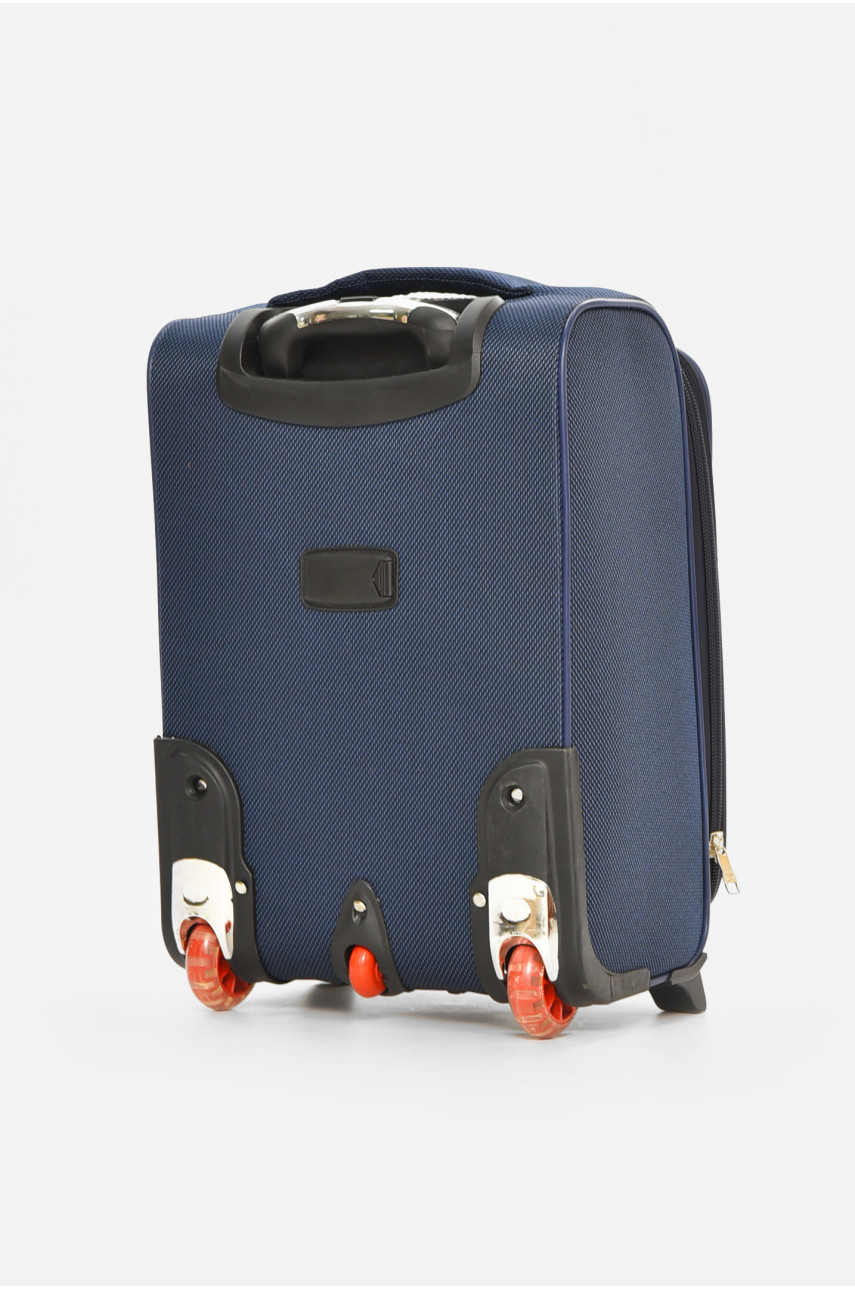 Чемодан дорожный на 2 колесах темно-синего цвета 34л 212159