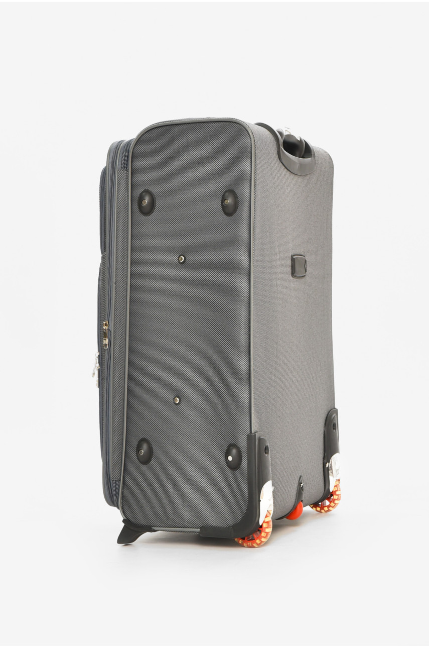 Чемодан дорожный на 2 колесах серого цвета 100л 212160