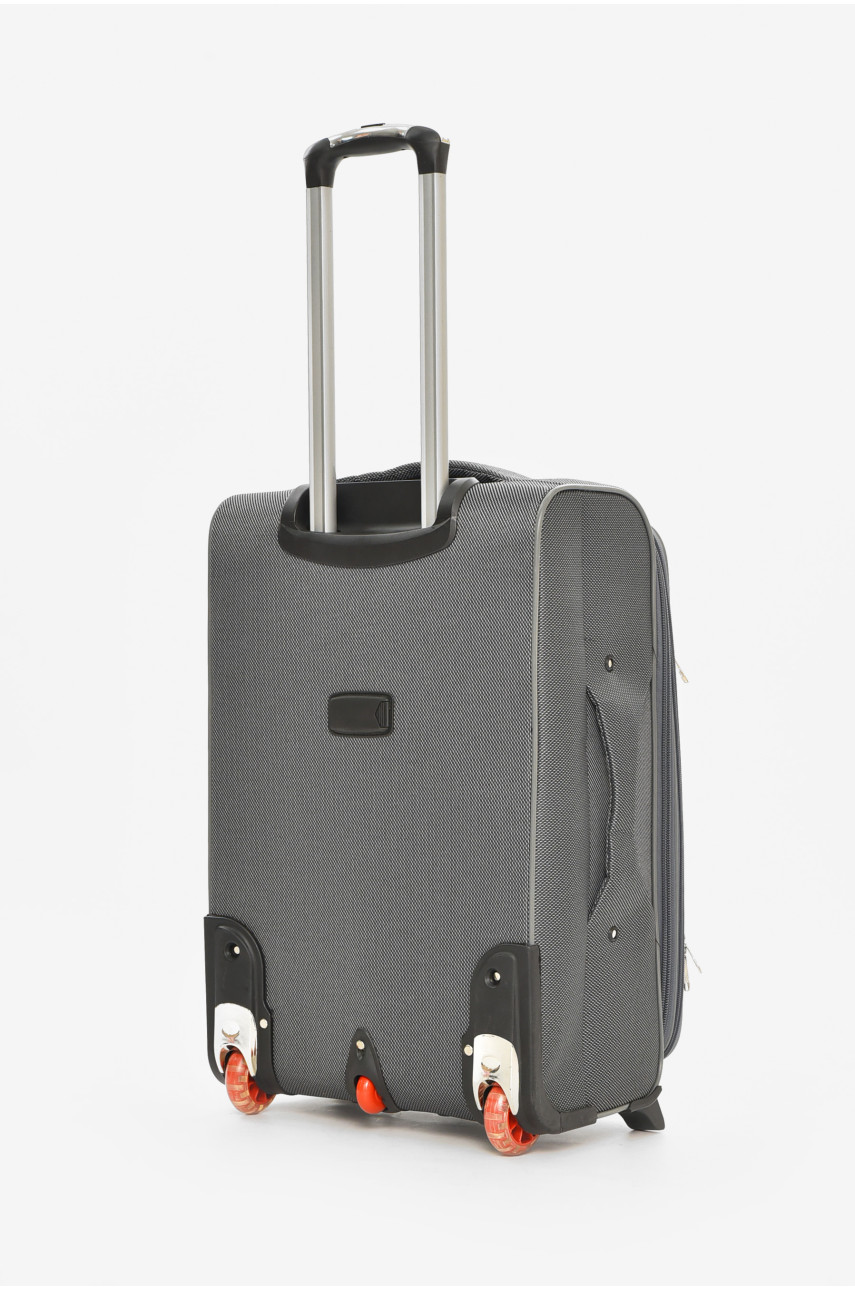 Чемодан дорожный на 2 колесах серого цвета 60л 212161