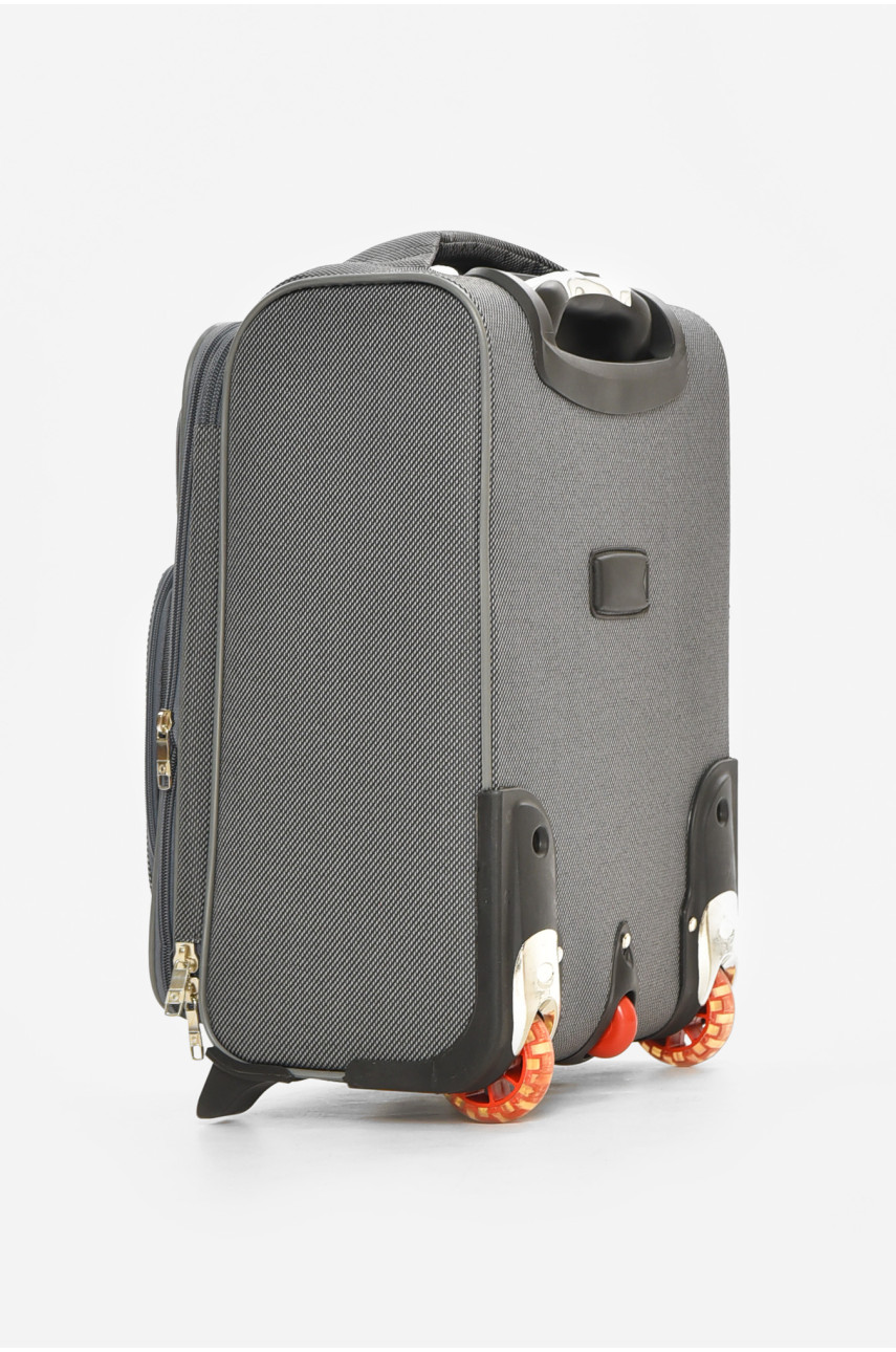 Чемодан дорожный на 2 колесах серого цвета 34л 212162