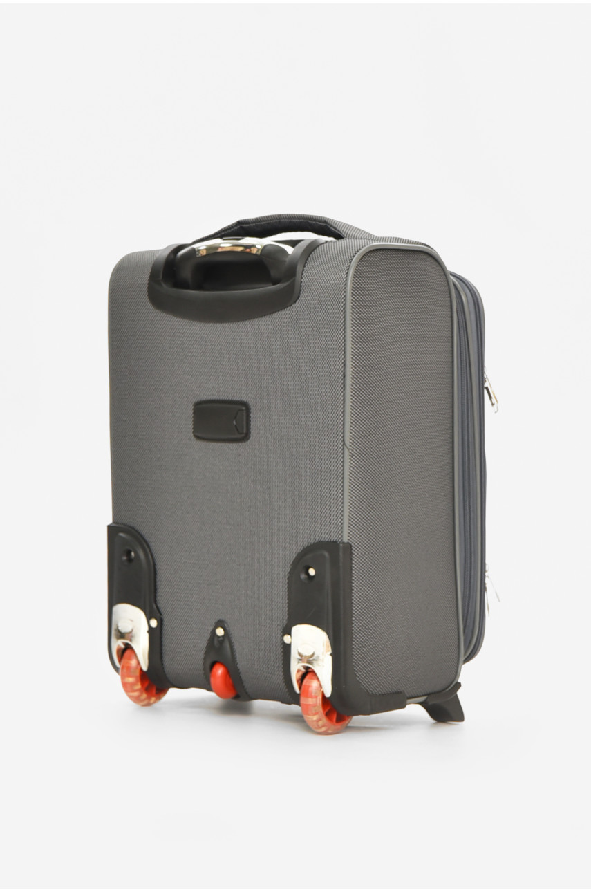 Чемодан дорожный на 2 колесах серого цвета 34л 212162