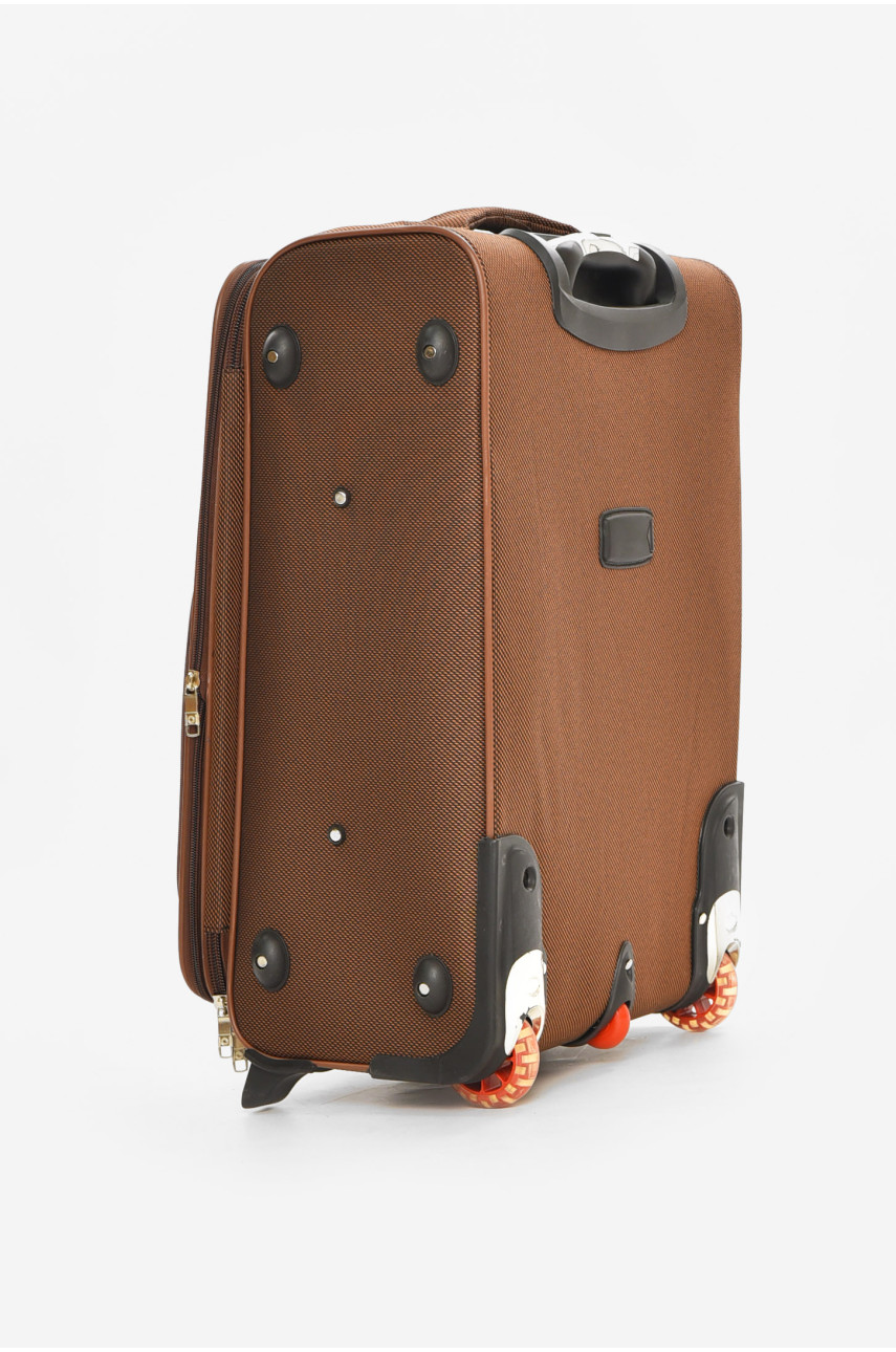 Чемодан дорожный на 2 колесах коричневого цвета 60л 212164
