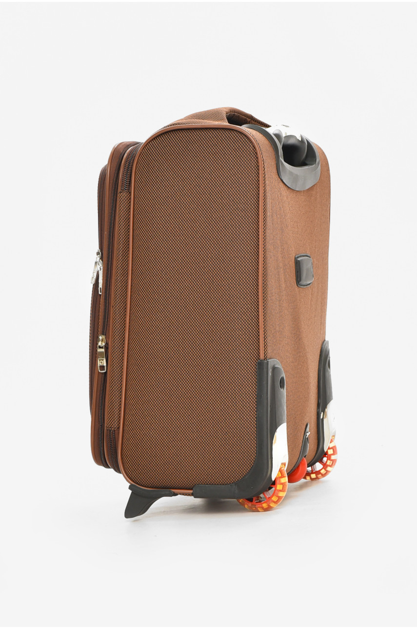 Валіза дорожня на 2 колесах коричневого кольору 34л 212165