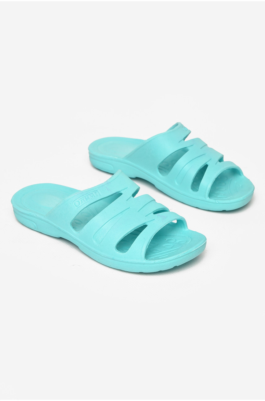 Шлепки детские для девочки пена голубого цвета 501 212174