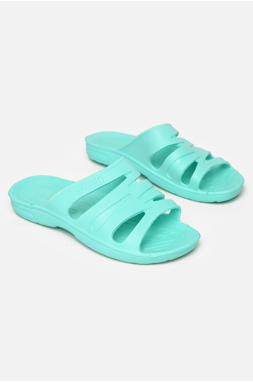 Шлепки детские для девочки пена мятного цвета 501 212175