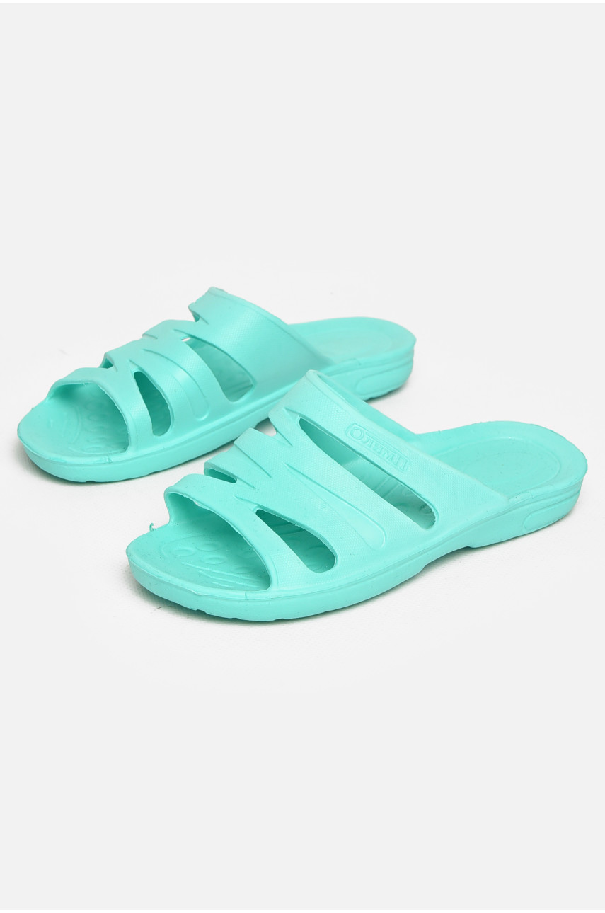 Шлепки детские для девочки пена мятного цвета 501 212175