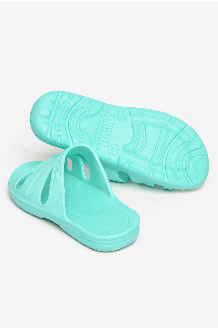Шлепки детские для девочки пена мятного цвета 501 212175
