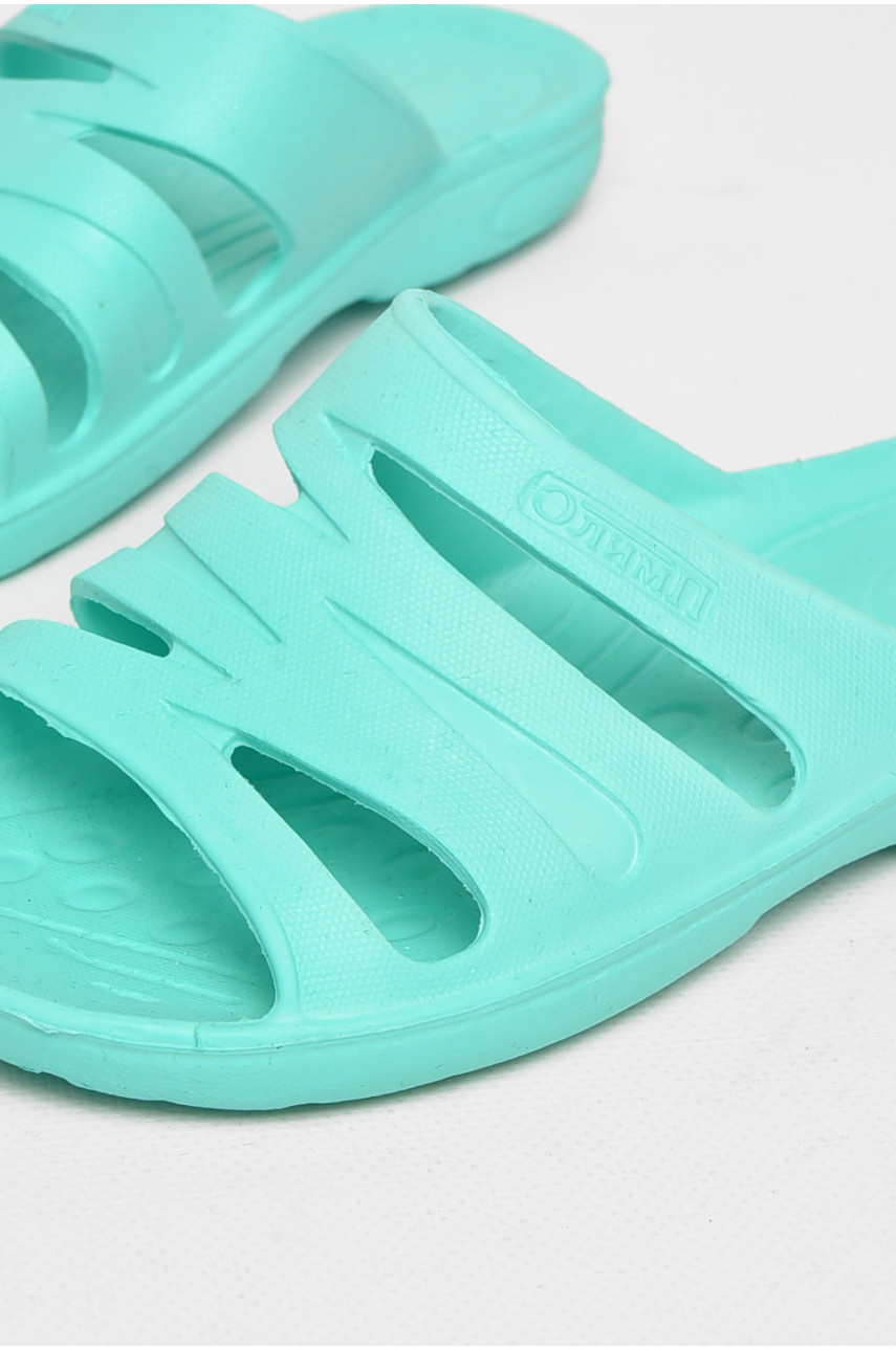 Шлепки детские для девочки пена мятного цвета 501 212175