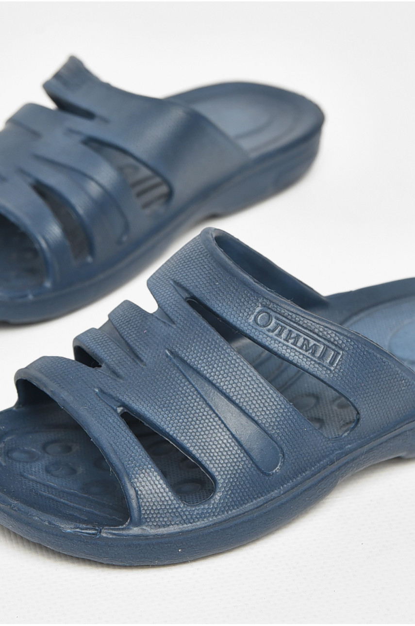 Шлепки детские для мальчика пена темно-синего цвета 502 212176