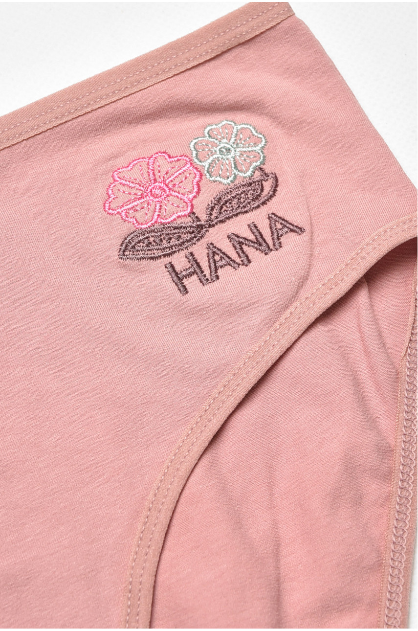 Трусы женские полубатальные пудрового цвета 38382 212181