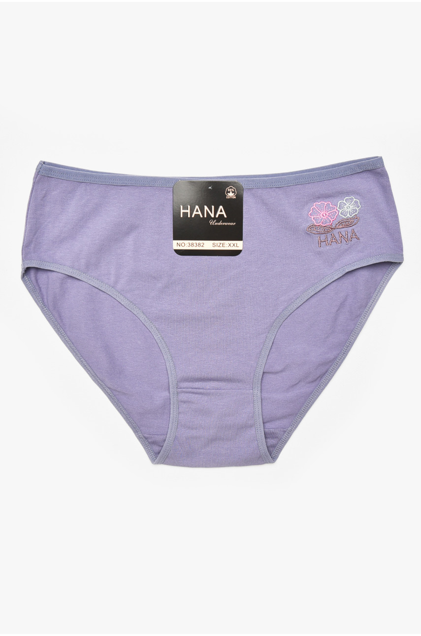Трусы женские полубатальные темно-сиреневого цвета 38382 212183