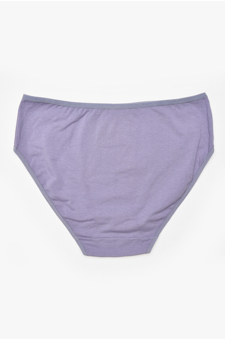 Трусы женские полубатальные темно-сиреневого цвета 38382 212183