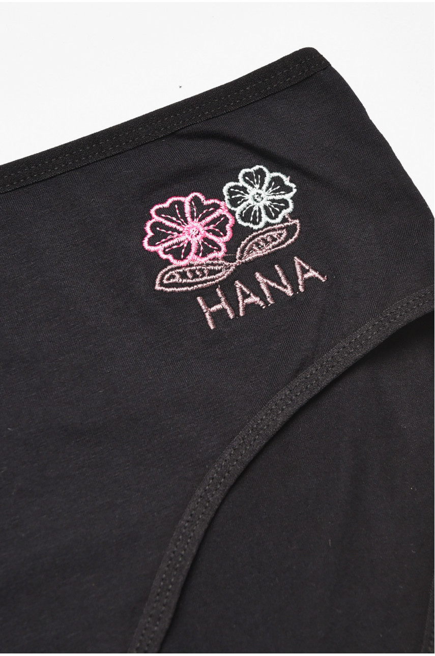 Трусы женские полубатальные черного цвета 38382 212185 Трусы женские полубатальные черного цвета 38382 212185